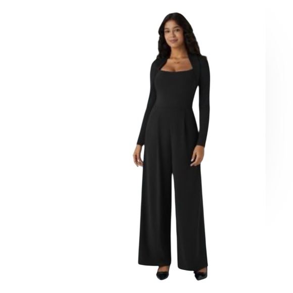 HALARA Pants - HALARA Classic Black Long Sleeve jumpsuit size medium NWT